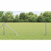 vidaXL Stängselstolpe 26 pcs Silver 3.2 x 3.2 x 100 cm Stål