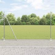 vidaXL Stängselstolpe Övrigt 26 pcs Silver 3.2 x 3.2 x 83.5 cm Stål