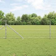 vidaXL Stängsel för åker / äng Silver 25 x 0.8 m Galvaniserat stål