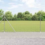 vidaXL Stängsel för åker / äng Silver 50 x 1.2 m Galvaniserat stål