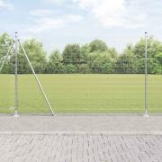 vidaXL Stängselstolpe Silver 25 x 1,5 m (19 x 19 mm nät) Stål