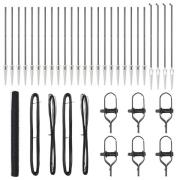 vidaXL Stängselstolpe Grå 50 x 1,6 m (36 mm nät) Stål och PVC