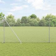 vidaXL Stängselstolpe Silver 25 x 1,5 m (13 mm mesh) Stål