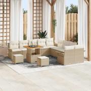 vidaXL Trädgårdsoffset 13 pcs Beige och gräddfärgad 80 x 80 x 71 cm