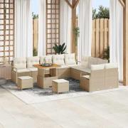 vidaXL Trädgårdsoffset 13 pcs Beige och gräddfärgad 80 x 80 x 71 cm