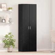 vidaXL Highboard Svart ek 60 x 35 x 180 cm Konstruerat trä