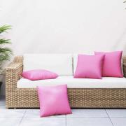 vidaXL Spridda Kuddar Enfärgad 4 pcs Rosa 60 x 60 cm Polyester Tyg