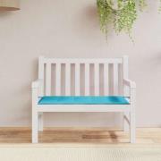 vidaXL Trädgårdsbänk-kudde Turkos 120 x 50 x 4 cm Oxford tyg