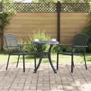vidaXL Stol 2 pcs Antracit 56 x 65 x 89cm Stål