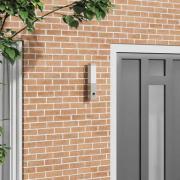 vidaXL Utomhus vägglampa Silver 10.5 x 6 x 33 cm