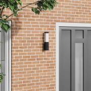vidaXL Utomhusvägglampa Svart 10.5 x 6 x 35 cm Rostfritt stål