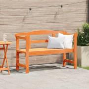 vidaXL Utomhusbänk Brun 119 x 76 x 44cm Massivt tallträ