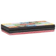 vidaXL Vägghyllor med hylla 2 pcs Flerfärgsdesign 40 x 20 x 6 cm