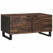 vidaXL Kaffeebord Brun och svart 80 x 50 x 40 cm