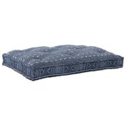 vidaXL Pallettsoffa Kudde Indigo tryck tyg