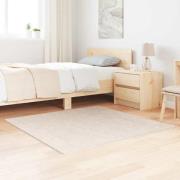 vidaXL Anti-glid Shaggy Matta Kräm 120 x 120 cm PP
