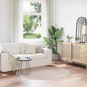 vidaXL Anti-glid Shaggy Matta Kräm 160 x 160 cm PP