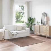 vidaXL Anti-glid Shaggy Matta Brun 160 x 160 cm PP