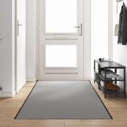 vidaXL Dörrmatta Grå och svart 120 x 350 cm Polypropylen och vinyl