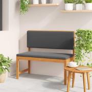 vidaXL Trädgårdsbänk Brun 100 x 50 x 91cm Massivt akaciaträ