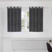 vidaXL Gardiner med gardiner 2 pcs Ljusgrå 140 x 140 cm Sammet