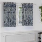 vidaXL Sammetsgardiner 2 pcs Silvergrå 140 x 140 cm Sammet