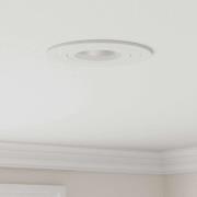 vidaXL Spotlight 24 pcs Vit 9 x 9 x 2 cm Aluminium