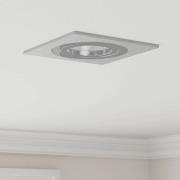 vidaXL Spotlights med strålkastare 12 pcs Silver 9 x 9 x cm Aluminium