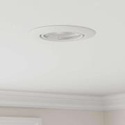 vidaXL Spotlights med strålkastare 24 pcs Vit 9 x 9 cm Metall