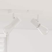 vidaXL Takspotlight med strålkastare Vit 26 x 6,5 x 11,5 cm Metall