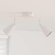 vidaXL Takspotlight Vit 25.5 x 8 x 15.5 cm Stål