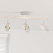 vidaXL Takspotlight med strålkastare Nickel 36,5 x 10 x 12,5 cm Metall