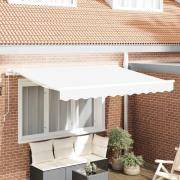 vidaXL Markisväv Vit 350 x 200 cm Kanvas