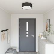 vidaXL Taklampa Svart 38 x 13.5 cm tyg