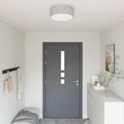 vidaXL Taklampa med strålkastare Grå 38 x 38 x 13,5 cm tyg