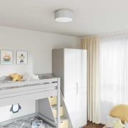 vidaXL Taklampa Grå 30 x 13.5 cm tyg