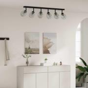 vidaXL Takspotlight Svart 110.5 x 13 x 26 cm Glas och metall