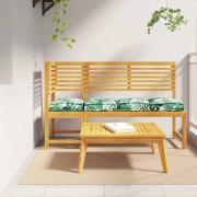 vidaXL Kudde Löv 4 pcs Bladmönster 40 x 40 x 8 cm Oxford Tyg