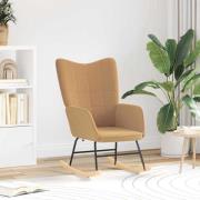 vidaXL Avkopplande stol Beige 61 x 78 x 98 cm tyg