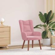 vidaXL Avkopplande stol Rosa 63 x 67 x 94 cm Sammet