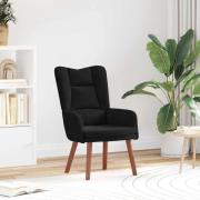 vidaXL Avkopplande stol Svart 63 x 67 x 94 cm Sammet