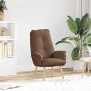 vidaXL Avkopplande stol Brun 69 x 74 x 93 cm tyg