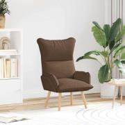 vidaXL Avkopplande stol Brun 69 x 74 x 93 cm tyg