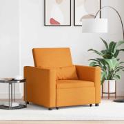 vidaXL Enkel Soffbed Mörk gul 90 x 165 x 87 cm tyg