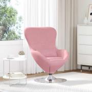 vidaXL Äggfåtölj Rosa 63 x 73 x 90 cm Sammet