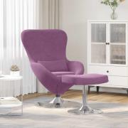 vidaXL Äggfåtölj 2 pcs Lila 63 x 73 x 90 cm Sammet