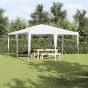 vidaXL Partytält Vit 400 x 400 x 266 cm Polyester, Stål