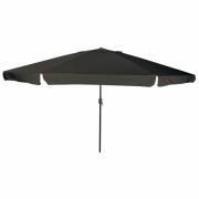 vidaXL Trädgårdsparasol Svart 395 x 395 x 245 cm Polyester och Stål