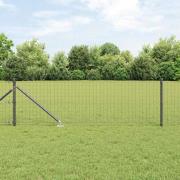 vidaXL Staketstolpar 13 pcs Grå Ø32mm 80 cm Galvaniserat stål