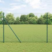 vidaXL Hexagonstängsel Grön 1.6 x 50 m Stål